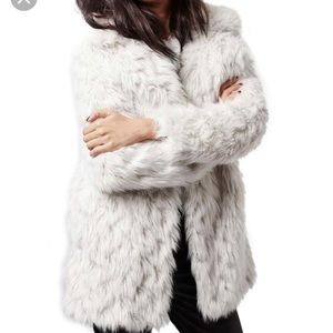 TopShop Urban Shaggy Faux Fur Coat